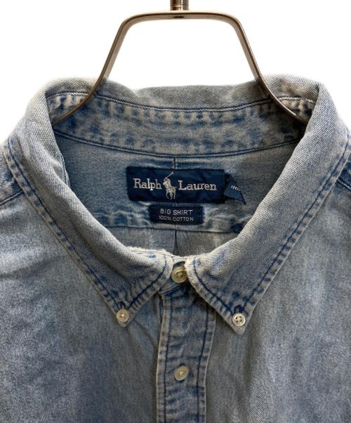 RALPH LAUREN（ラルフローレン）RALPH LAUREN (ラルフローレン) BIG SHIRT デニムシャツ インディゴ サイズ:SIZE XXLの古着・服飾アイテム