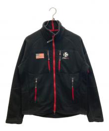 RLX RALPH LAUREN（アールエルエックスラルフローレン）の古着「フリースジャケット」｜ブラック×レッド