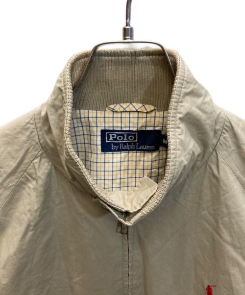 POLO RALPH LAUREN（ポロ・ラルフローレン）POLO RALPH LAUREN (ポロ・ラルフローレン) ハリントンジャケット ベージュ サイズ:SIZE Mの古着・服飾アイテム