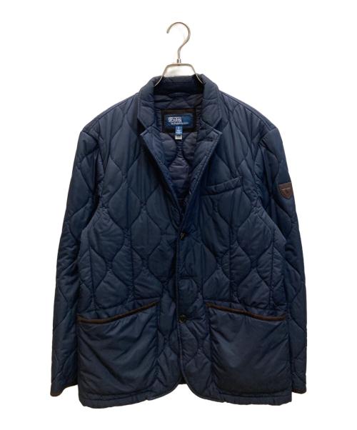 POLO RALPH LAUREN（ポロ・ラルフローレン）POLO RALPH LAUREN (ポロ・ラルフローレン) キルティングテーラードジャケット ネイビー サイズ:SIZE Lの古着・服飾アイテム