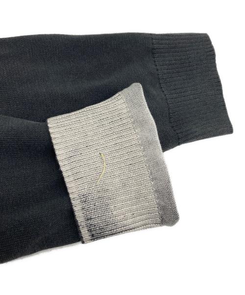 DIESEL（ディーゼル）DIESEL (ディーゼル) K-DENIM-ROUND コーティングクルーネックニット グレー サイズ:SIZE Mの古着・服飾アイテム