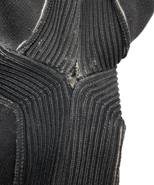 DIESEL（ディーゼル）DIESEL (ディーゼル) K-DENIM-ROUND コーティングクルーネックニット グレー サイズ:SIZE Mの古着・服飾アイテム