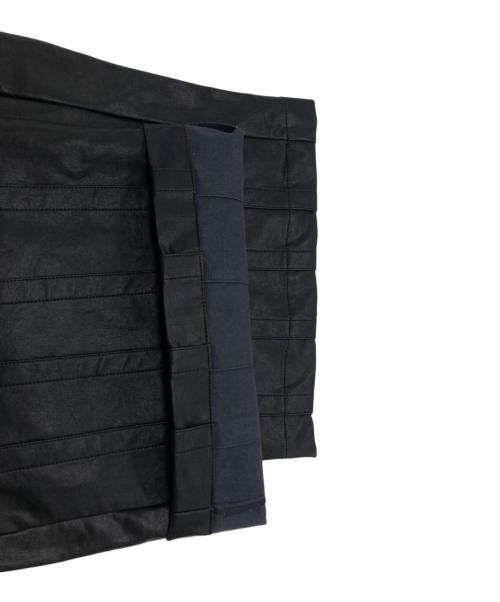jent louis（ジェントルイス）JENT LOUIS (ジェントルイス) Double Knee Leather Pants ブラック サイズ:SIZE Sの古着・服飾アイテム