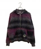 SUPREME×Hysteric Glamourシュプリーム×ヒステリックグラマー）の古着「Mohair Zip Up Hooded Sweater」｜パープル