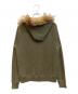 goa (ゴア) ラクーンファージップアップパーカー ベージュ サイズ:SIZE M：12000円