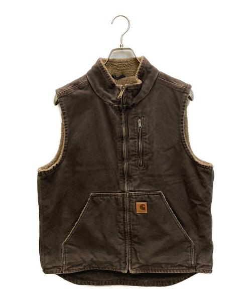 CarHartt（カーハート）CarHartt (カーハート) ダックボアベスト ブラウン サイズ:SIZE Mの古着・服飾アイテム
