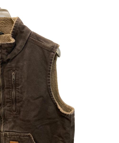 CarHartt（カーハート）CarHartt (カーハート) ダックボアベスト ブラウン サイズ:SIZE Mの古着・服飾アイテム