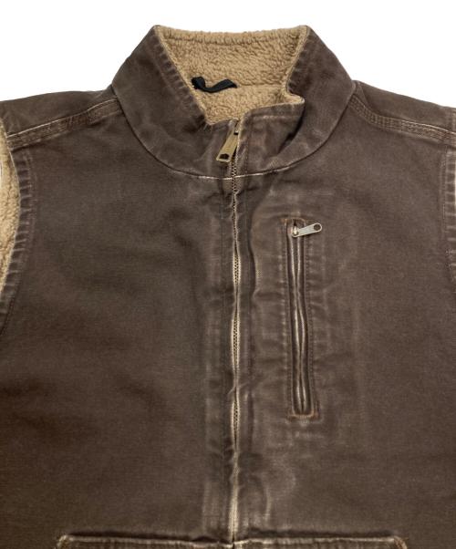CarHartt（カーハート）CarHartt (カーハート) ダックボアベスト ブラウン サイズ:SIZE Mの古着・服飾アイテム