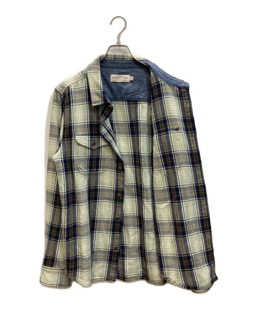 THE OUTERKNOWN（ジ アウターノウン）THE OUTERKNOWN (ジ アウターノウン) ブランケットシャツ グリーン サイズ:SIZE Mの古着・服飾アイテム