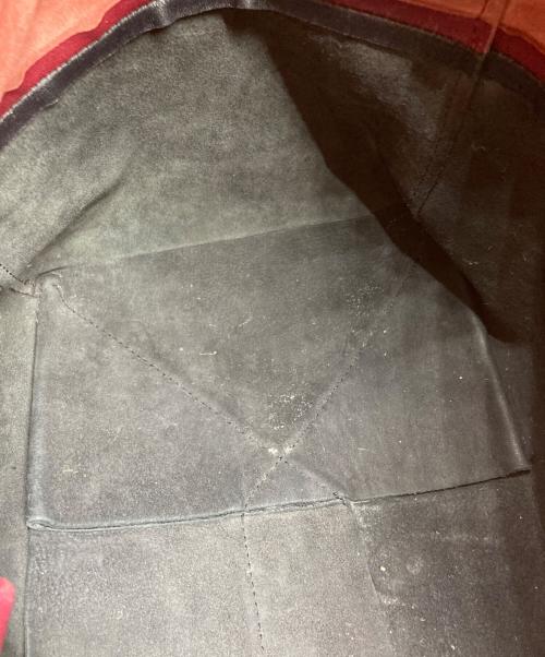 CELINE（セリーヌ）CELINE (セリーヌ) カバホリゾンタルトートバッグ レッド×ブラック サイズ:下記参照の古着・服飾アイテム