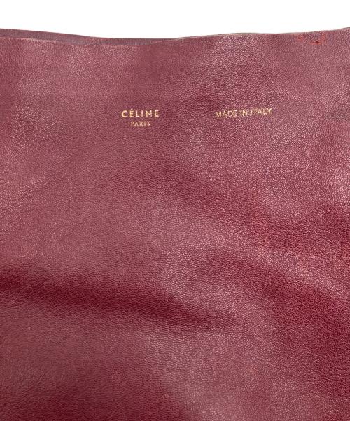 CELINE（セリーヌ）CELINE (セリーヌ) カバホリゾンタルトートバッグ レッド×ブラック サイズ:下記参照の古着・服飾アイテム