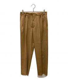 DRIES VAN NOTEN（ドリスヴァンノッテン）の古着「ウールポリエステル2タックトラウザー」｜ブラウン