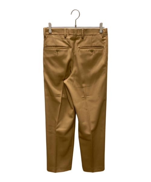 DRIES VAN NOTEN（ドリスヴァンノッテン）DRIES VAN NOTEN (ドリスヴァンノッテン) ウールポリエステル2タックトラウザー ブラウン サイズ:44の古着・服飾アイテム
