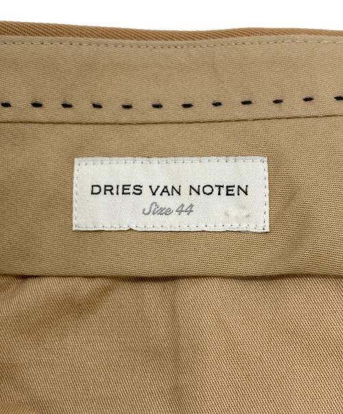 DRIES VAN NOTEN（ドリスヴァンノッテン）DRIES VAN NOTEN (ドリスヴァンノッテン) ウールポリエステル2タックトラウザー ブラウン サイズ:44の古着・服飾アイテム