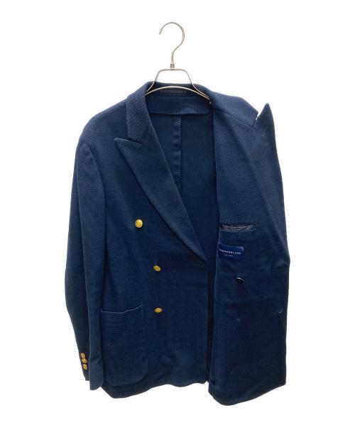 TOMORROW LAND（トゥモローランド）TOMORROW LAND (トゥモローランド) コットンダブルニット ダブルブレステッド6Bブレザー DONDY ネイビー サイズ:SIZE 46の古着・服飾アイテム