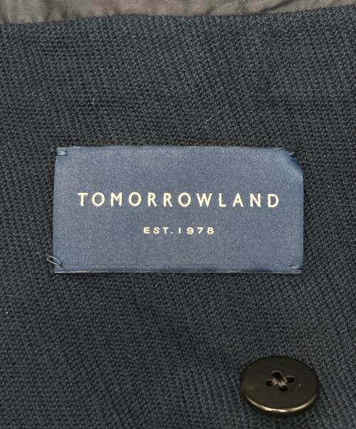 TOMORROW LAND（トゥモローランド）TOMORROW LAND (トゥモローランド) コットンダブルニット ダブルブレステッド6Bブレザー DONDY ネイビー サイズ:SIZE 46の古着・服飾アイテム