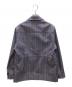 TOMORROW LAND (トゥモローランド) シェットランドウールツイード サファリジャケット ネイビー×ブラウン サイズ:SIZE S：12000円