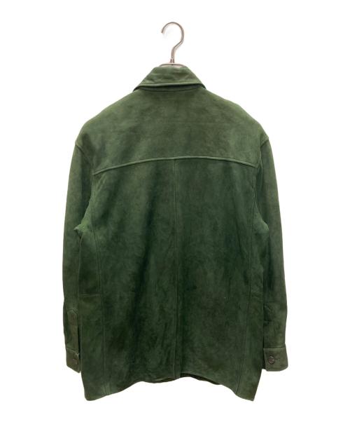 POLO RALPH LAUREN（ポロ・ラルフローレン）POLO RALPH LAUREN (ポロ・ラルフローレン) スエードレザー カバーオール グリーン サイズ:SIZE Mの古着・服飾アイテム