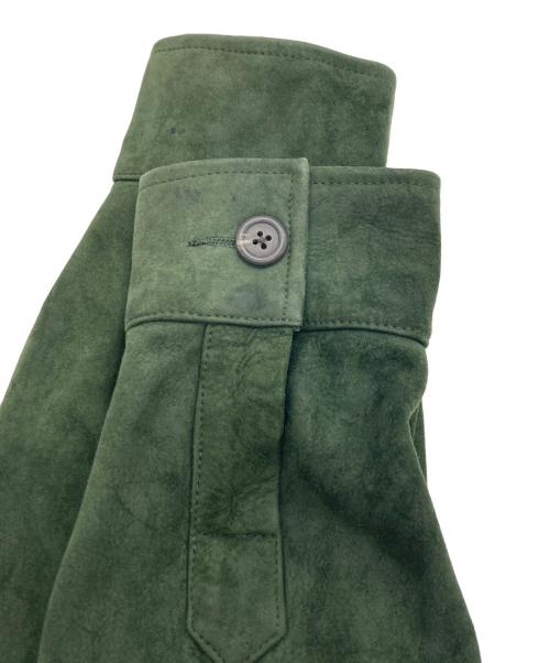 POLO RALPH LAUREN（ポロ・ラルフローレン）POLO RALPH LAUREN (ポロ・ラルフローレン) スエードレザー カバーオール グリーン サイズ:SIZE Mの古着・服飾アイテム