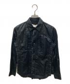 COMME des GARCONSコムデギャルソン）の古着「フリル装飾 ブラウスシャツ」｜ブラック