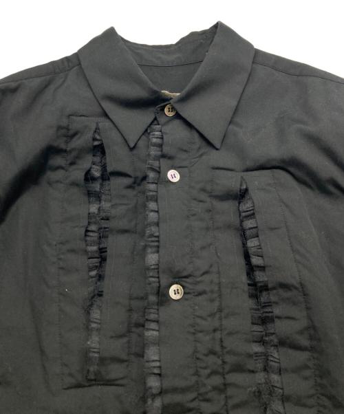 COMME des GARCONS（コムデギャルソン）COMME des GARCONS (コムデギャルソン) フリル装飾 ブラウスシャツ ブラック サイズ:SIZE Sの古着・服飾アイテム