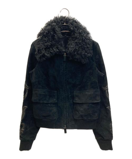 BALLY（バリー）BALLY (バリー) レザーファージャケット ブラック サイズ:36の古着・服飾アイテム