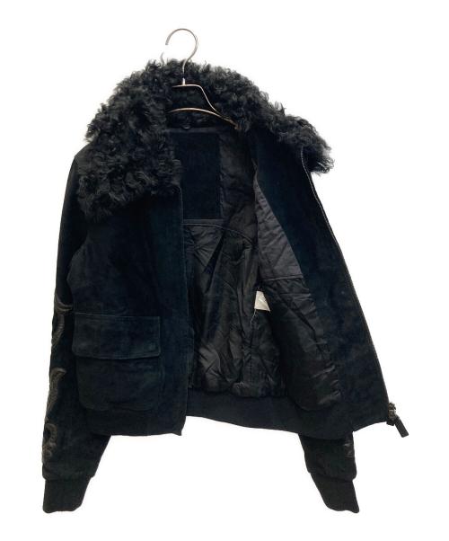 BALLY（バリー）BALLY (バリー) レザーファージャケット ブラック サイズ:36の古着・服飾アイテム