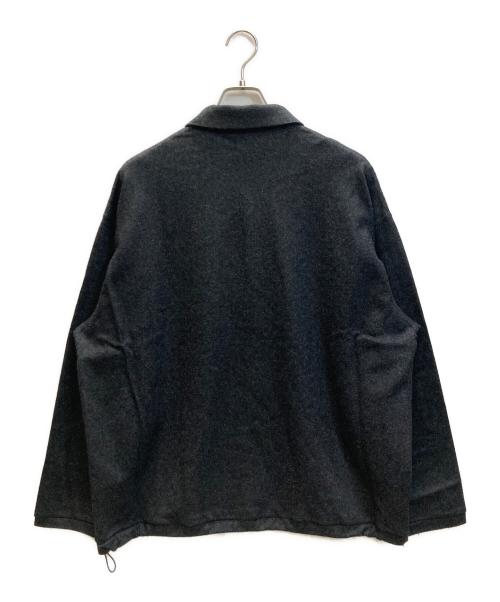 STILL BY HAND（スティルバイハンド）STILL BY HAND (スティルバイハンド) ウールシルクロングスリーブポロシャツ ブラック サイズ:SIZE 48の古着・服飾アイテム