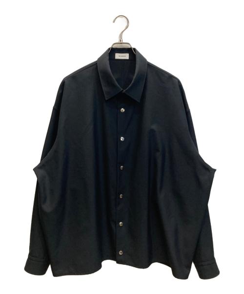 THE RERACS（ザ リラクス）THE RERACS (ザ リラクス) 1LDK (ワンエルディーケー) F/STORE バルーンカーディガンシャツ ブラック サイズ:SIZE 48の古着・服飾アイテム