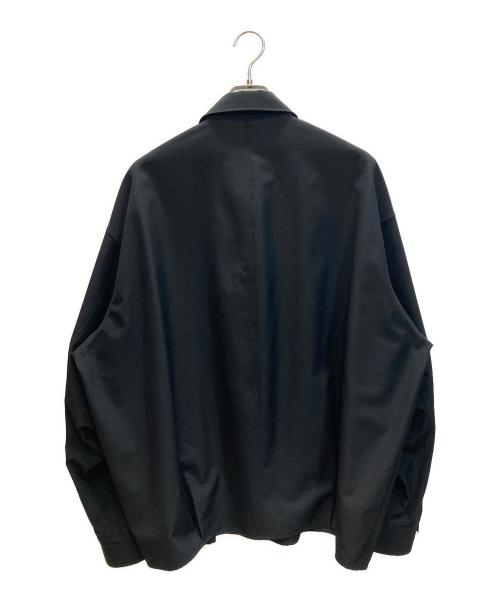THE RERACS（ザ リラクス）THE RERACS (ザ リラクス) 1LDK (ワンエルディーケー) F/STORE バルーンカーディガンシャツ ブラック サイズ:SIZE 48の古着・服飾アイテム