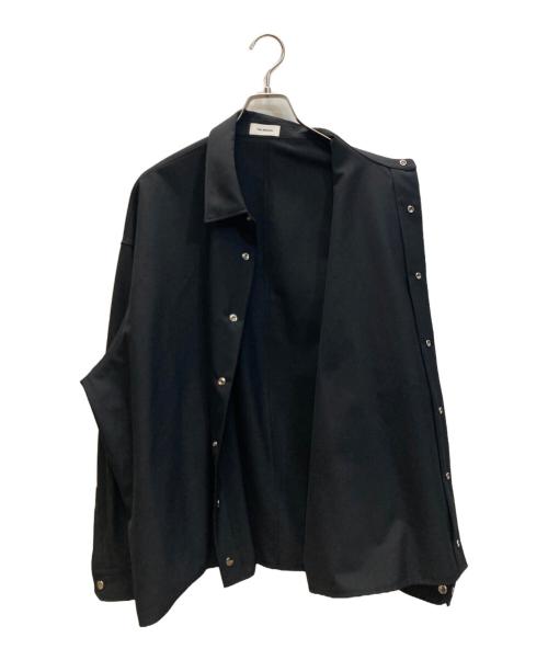 THE RERACS（ザ リラクス）THE RERACS (ザ リラクス) 1LDK (ワンエルディーケー) F/STORE バルーンカーディガンシャツ ブラック サイズ:SIZE 48の古着・服飾アイテム