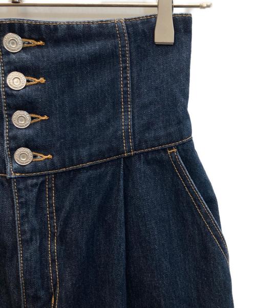 moussy（マウジー）moussy (マウジー) CORSET DESIGN バギーデニム インディゴ サイズ:SIZE 0の古着・服飾アイテム