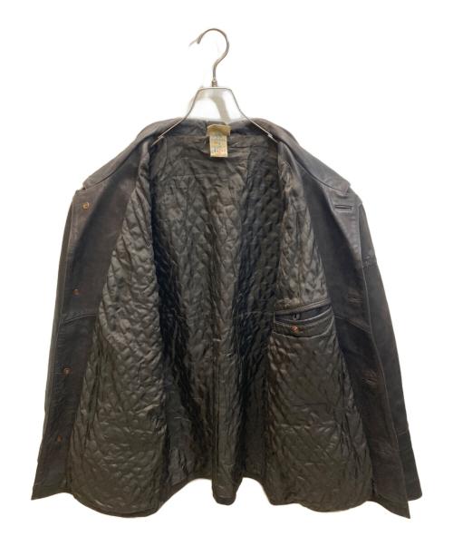 adidas（アディダス）adidas (アディダス) レザーカーコート ブラウン サイズ:Mの古着・服飾アイテム