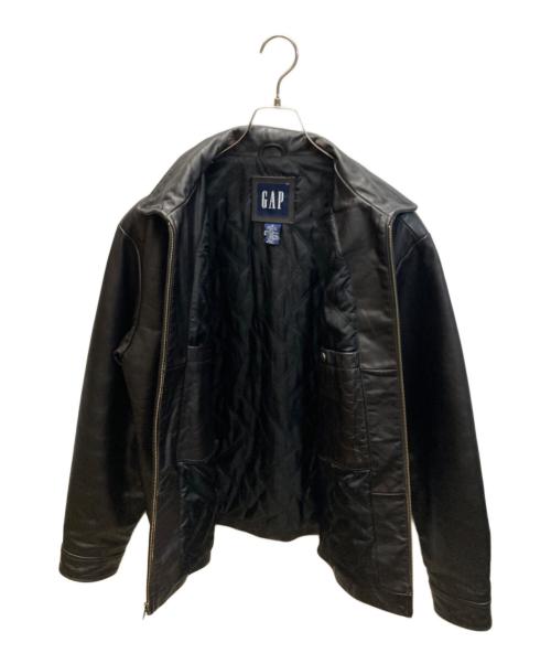 GAP（ギャップ）GAP (ギャップ) レザージャケット ブラック サイズ:Mの古着・服飾アイテム