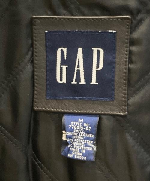 GAP（ギャップ）GAP (ギャップ) レザージャケット ブラック サイズ:Mの古着・服飾アイテム