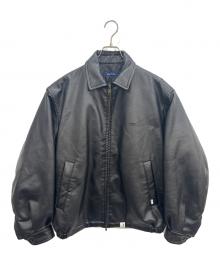 NAUTICA（ノーティカ）の古着「フェイクレザージャケット」｜ブラック