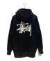 stussy (ステューシー) ロゴプリントジップパーカー ブラック サイズ:M：11000円