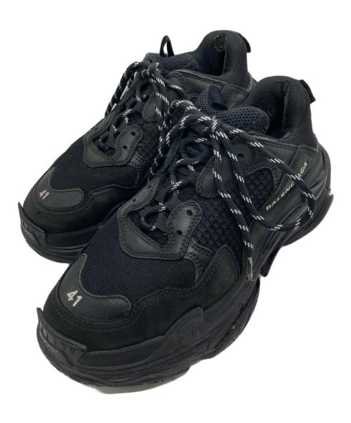 BALENCIAGA（バレンシアガ）BALENCIAGA (バレンシアガ) TRIPLE S SNEAKER ブラック サイズ:SIZE 41の古着・服飾アイテム