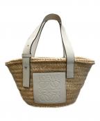 LOEWEロエベ）の古着「バスケットバッグ スモール」｜ベージュ×ホワイト