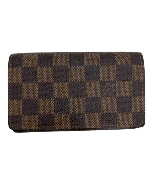 LOUIS VUITTON（ルイ ヴィトン）LOUIS VUITTON (ルイ ヴィトン) ダミエ ポルトフォイユ・トレゾール 2つ折り財布 ブラウン サイズ:下記参照の古着・服飾アイテム