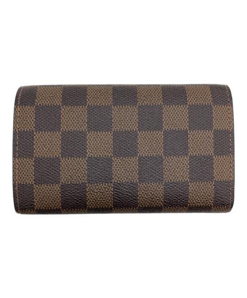 LOUIS VUITTON（ルイ ヴィトン）LOUIS VUITTON (ルイ ヴィトン) ダミエ ポルトフォイユ・トレゾール 2つ折り財布 ブラウン サイズ:下記参照の古着・服飾アイテム