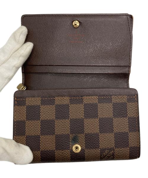 LOUIS VUITTON（ルイ ヴィトン）LOUIS VUITTON (ルイ ヴィトン) ダミエ ポルトフォイユ・トレゾール 2つ折り財布 ブラウン サイズ:下記参照の古着・服飾アイテム