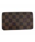 LOUIS VUITTON（ルイ ヴィトン）の古着「ダミエ ポルトフォイユ・トレゾール 2つ折り財布」｜ブラウン