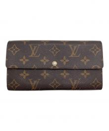 LOUIS VUITTON（ルイ ヴィトン）の古着「モノグラム ポルトフォイユ・サラ 長財布」｜ブラウン