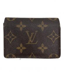 LOUIS VUITTON（ルイ ヴィトン）の古着「モノグラム アンヴェロップ・カルト・ドゥ・ヴィジット カードケース」｜ブラウン