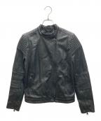 Marc by Marc Jacobsマークバイマークジェイコブス）の古着「レザーライダースジャケット」｜ブラック