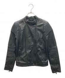 Marc by Marc Jacobs（マークバイマークジェイコブス）の古着「レザーライダースジャケット」｜ブラック