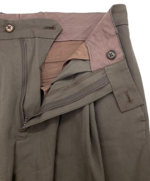 stein（シュタイン）stein (シュタイン) WIDE TAPERED TROUSERS ブラウン サイズ:SIZE Mの古着・服飾アイテム
