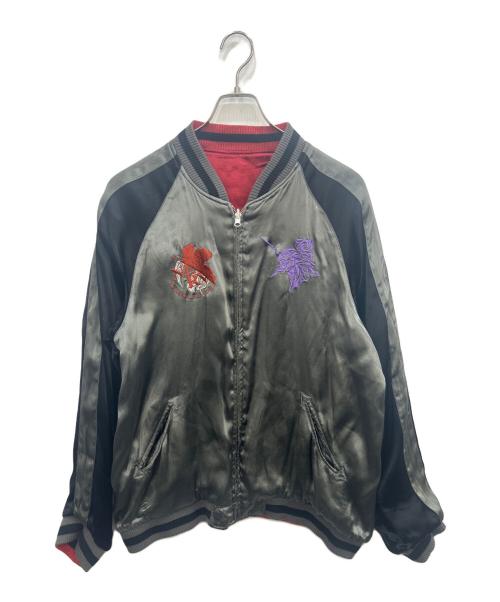 錦（ニシキ）錦 (ニシキ) エヴァンゲリオン リバーシブル スカジャン ブラック×レッド サイズ:Lの古着・服飾アイテム