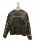GUESS (ゲス) Crackle Leather Jacket ブラウン サイズ:XS 未使用品：14000円